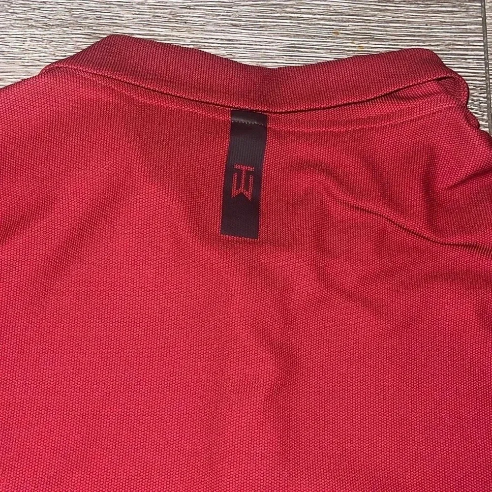 Nike Tiger Woods Design Golf Polo Shirt Red XL El Cardinal